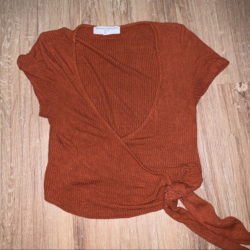 Urban outfitters Wrap, cropped T-shirt